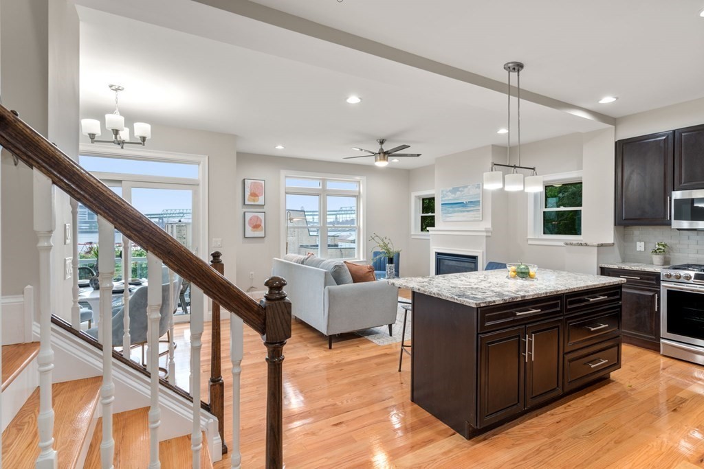 375 Border Street, Unit 375 Boston, MA 02128 - Photo 2 of 34 a kitchen with granite countertop lots of counter top space