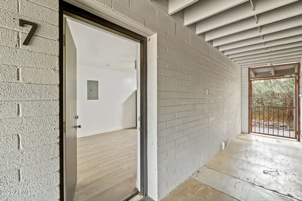 a view of front door