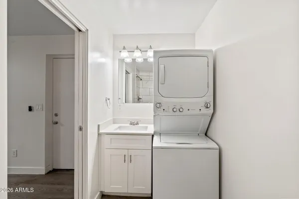a view of washer and dryer