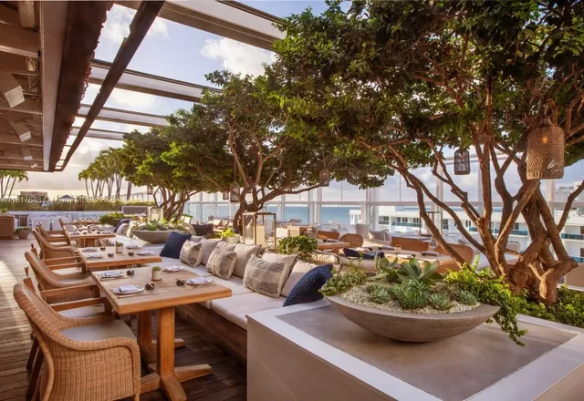 a view of a city with tall buildings