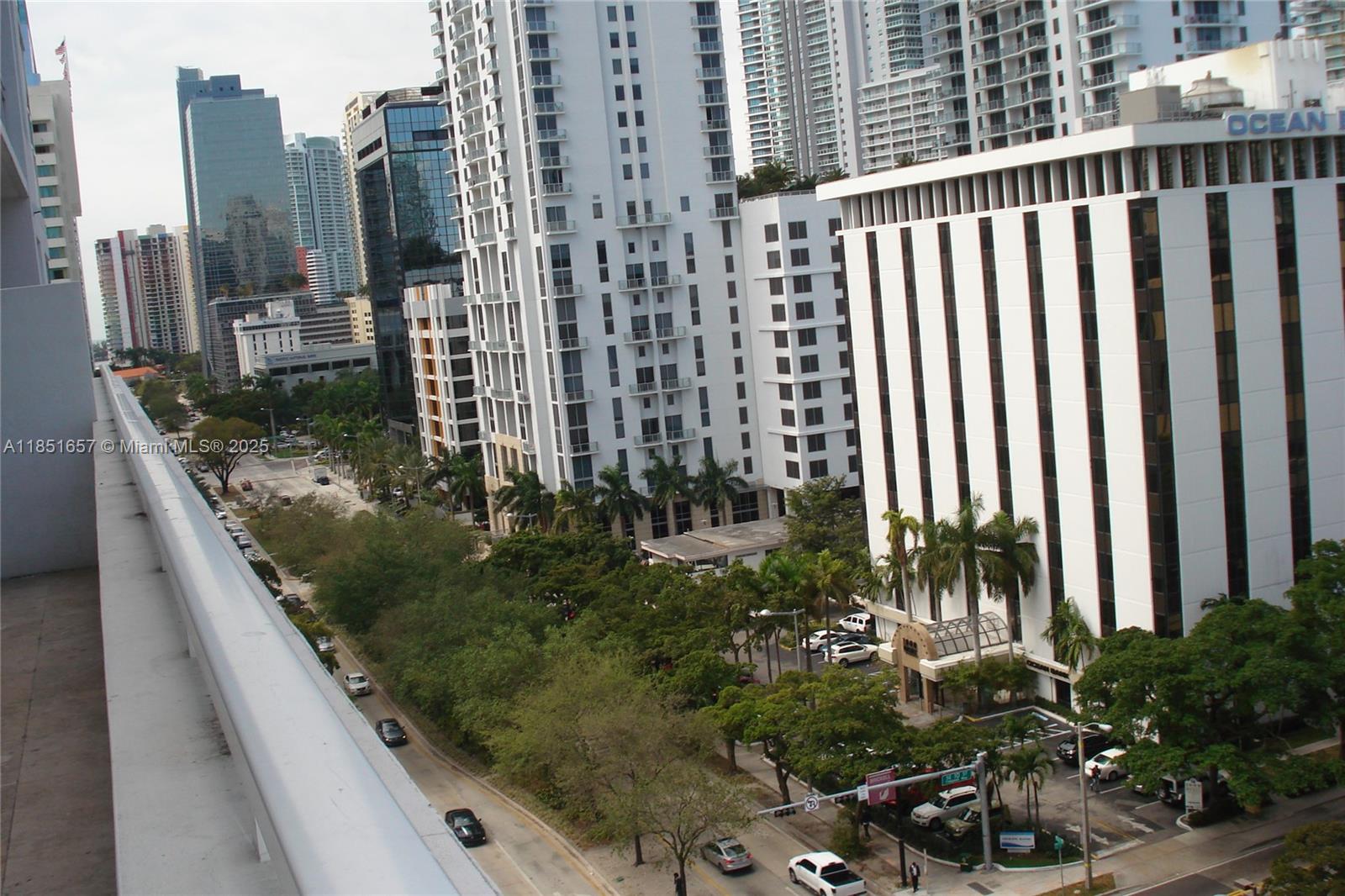 951 Brickell Avenue, Unit 1007 Miami, FL 33131 - Photo 8 of 25 a view of a garden from a balcony