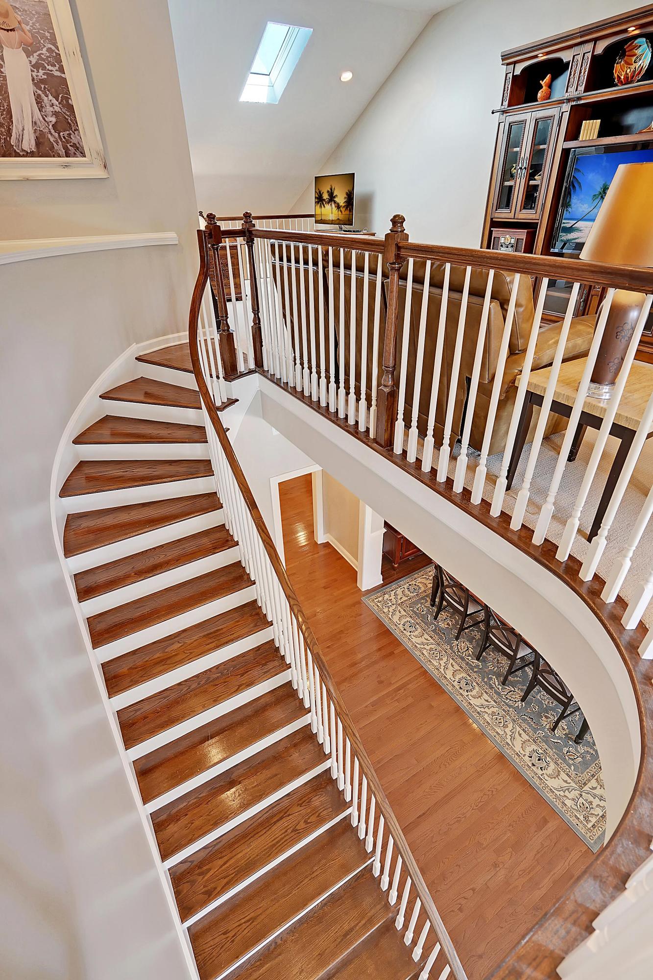 1477 Clancy Road Mount Pleasant, SC 29466 - Photo 24 of 53 Beautiful curved staircase
