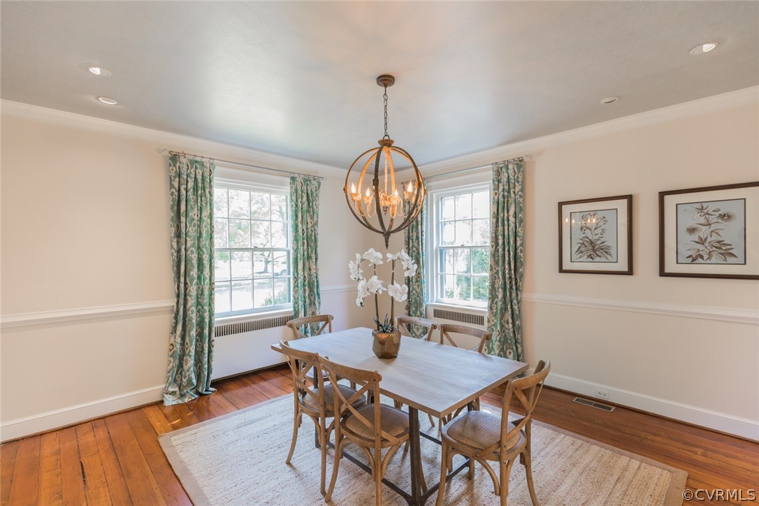 3814 Dover Road Richmond, VA 23221 - Photo 11 of 48 The dining room has formal trim and two front and