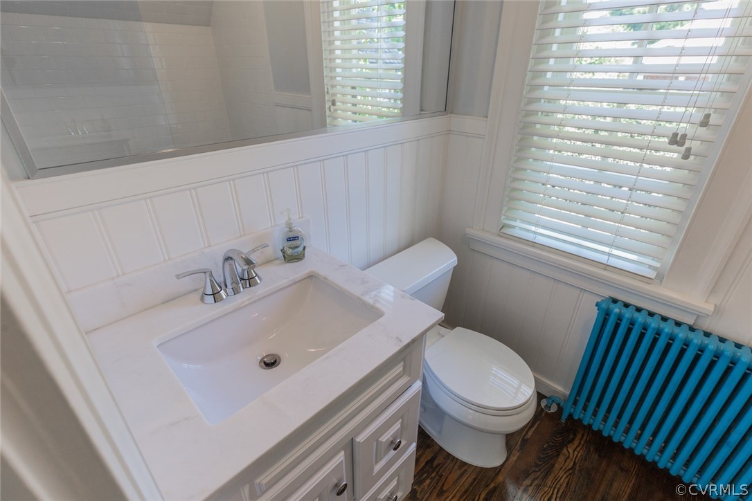 3814 Dover Road Richmond, VA 23221 - Photo 35 of 48 Bedroom four's private bath has hardwood floors, w