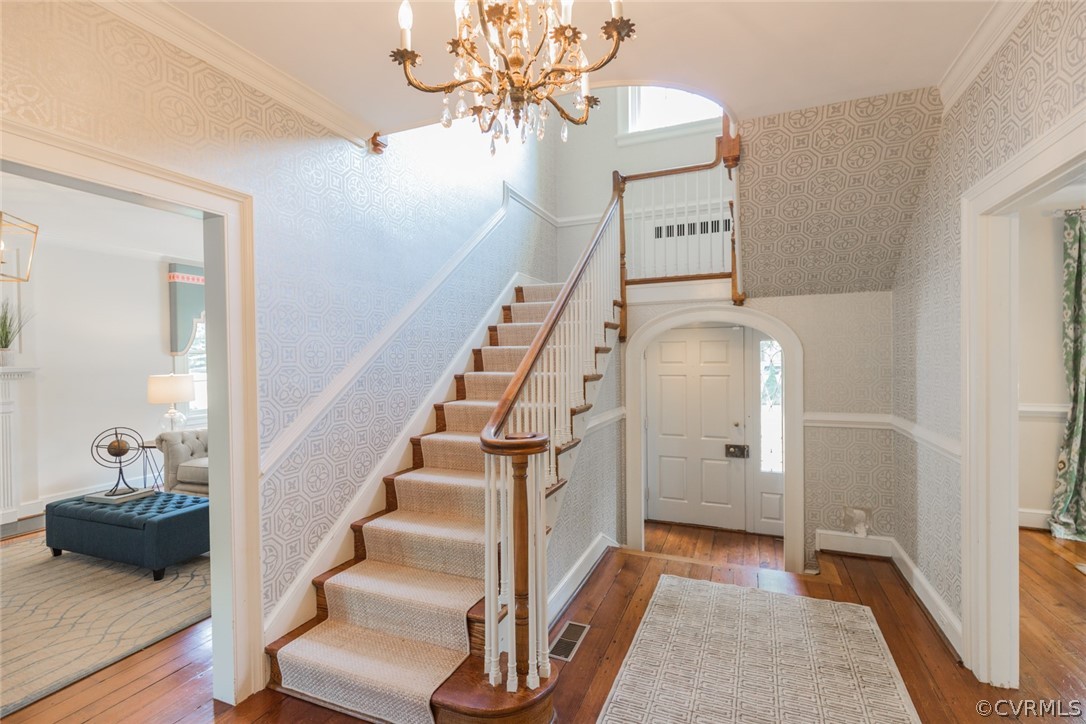 3814 Dover Road Richmond, VA 23221 - Photo 5 of 48 The bright entrance hall features a sunken entrywa