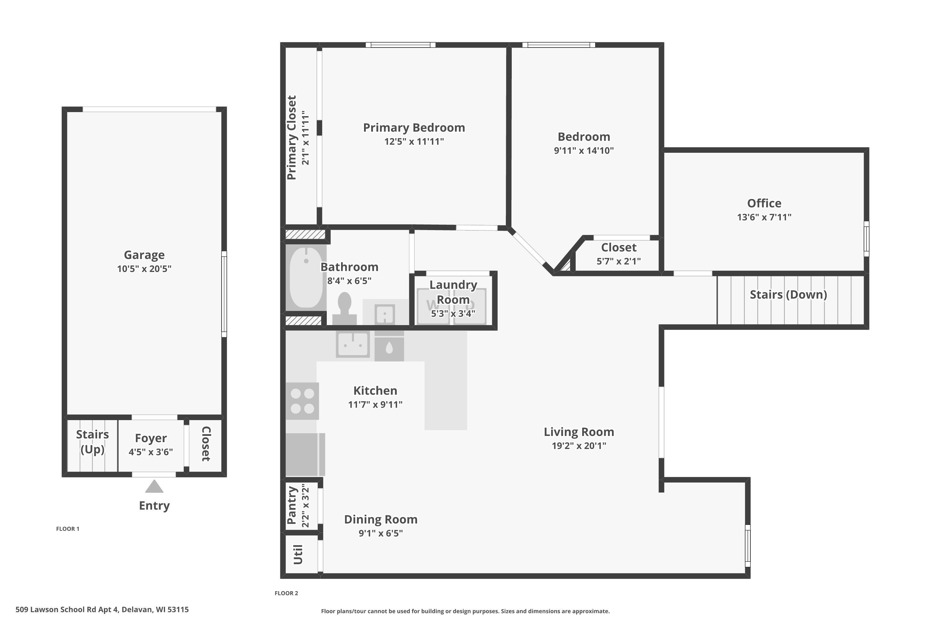 509 Lawson School Road, Unit 4 Delavan, WI 53115 - Photo 29 of 30 Floor Plan - All