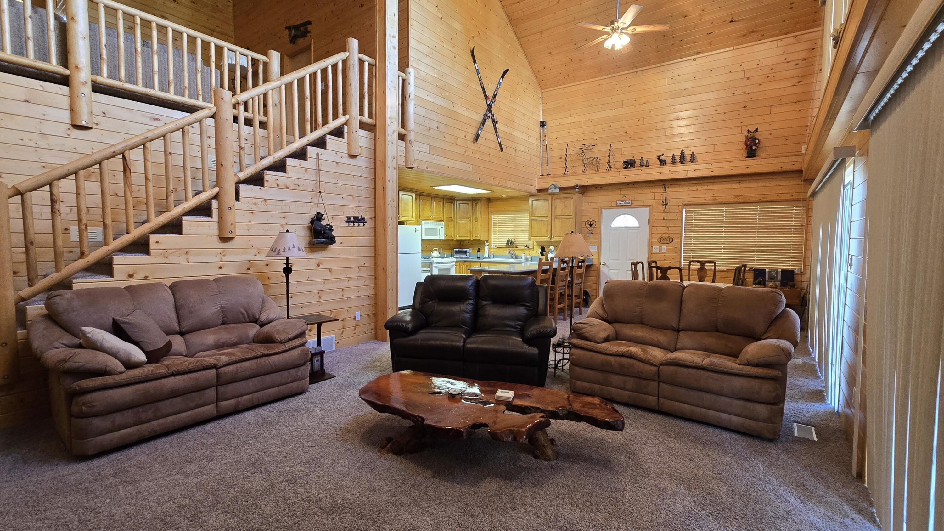 650 South Ridge Point Drive Panguitch, UT 84759 - Photo 6 of 38 View 1 Spacious Living Room fits 3 sofas with room left over
