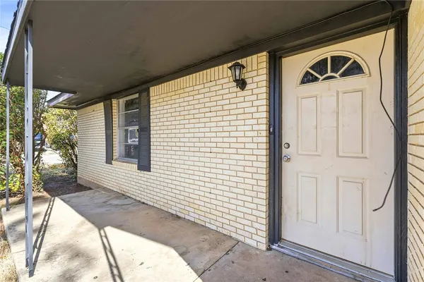 a view of front door