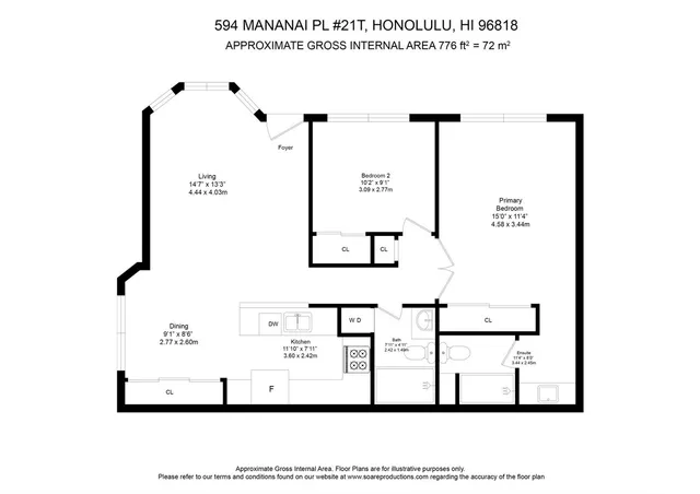 $580,750 | 594 Mananai Place, Unit 21T, Honolulu, HI 96818