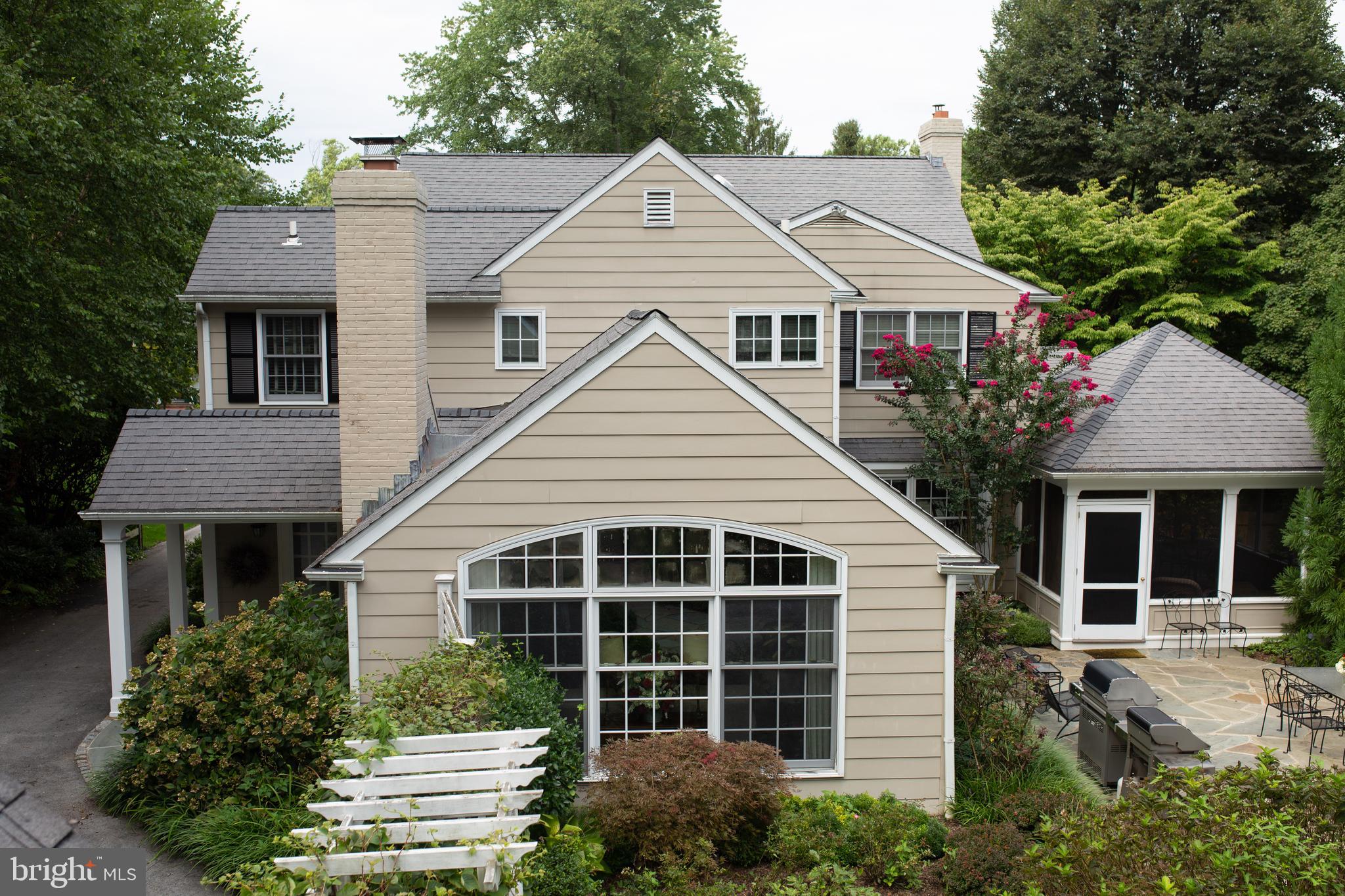 626 Fernfield Circle Wayne, PA 19087 - Photo 11 of 54 Rear view from Pool House Juliet balcony