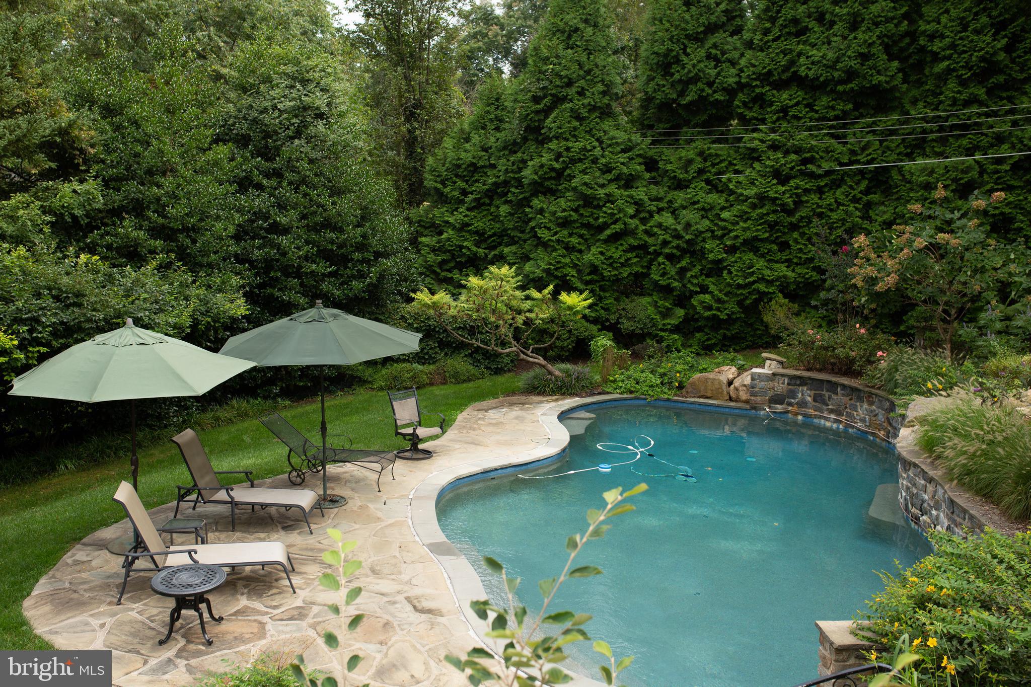 626 Fernfield Circle Wayne, PA 19087 - Photo 14 of 54 View of pool & landscaped, private rear yard