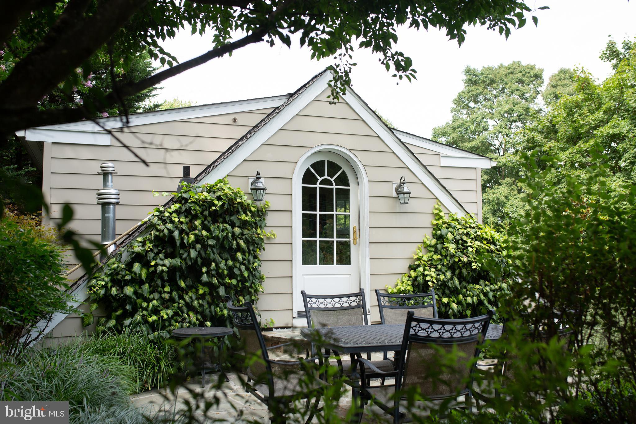626 Fernfield Circle Wayne, PA 19087 - Photo 19 of 54 Flagstone patio/terrace entry to pool house