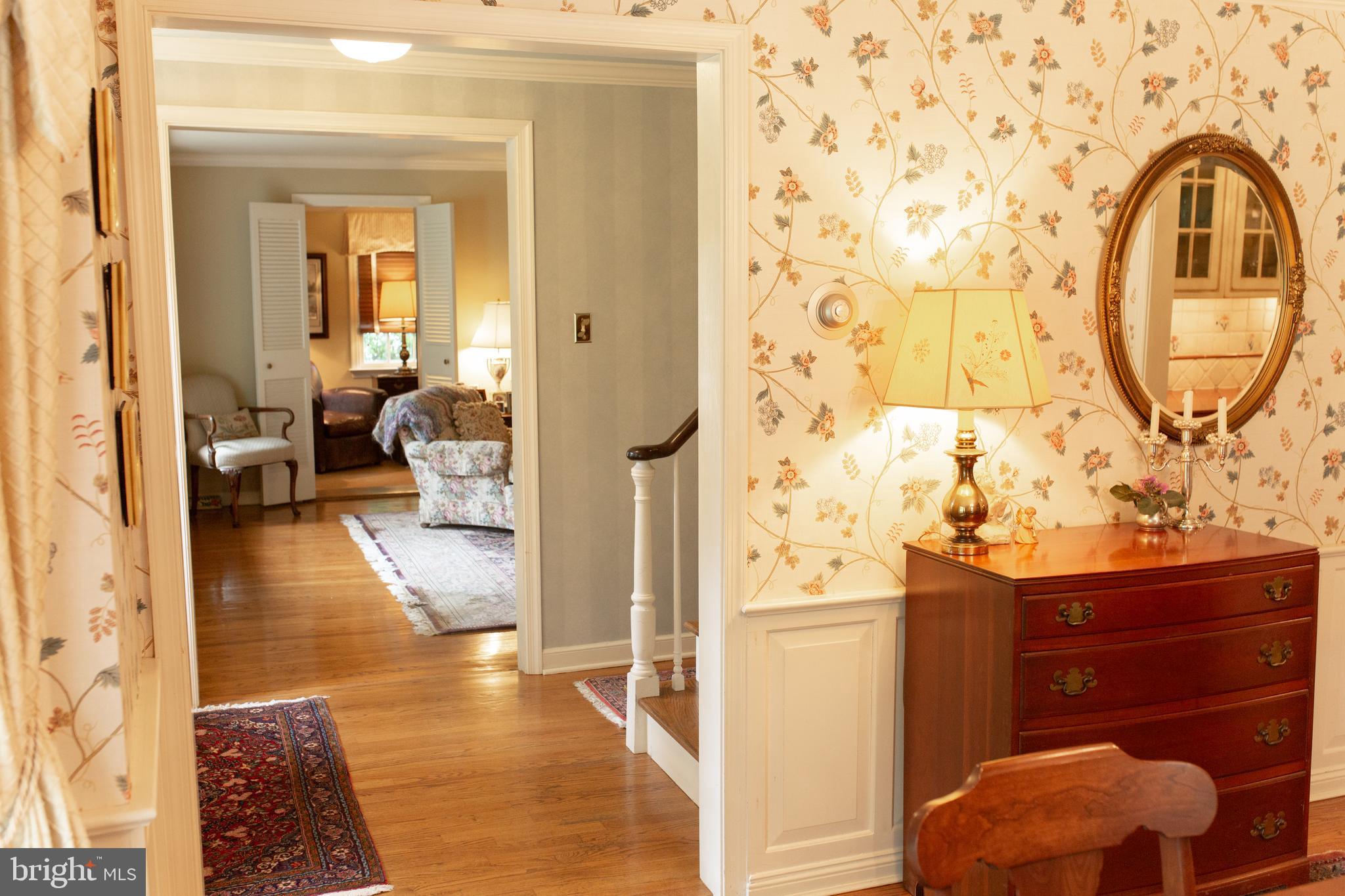 626 Fernfield Circle Wayne, PA 19087 - Photo 22 of 54 Center Hall view from Dining room to Living Room