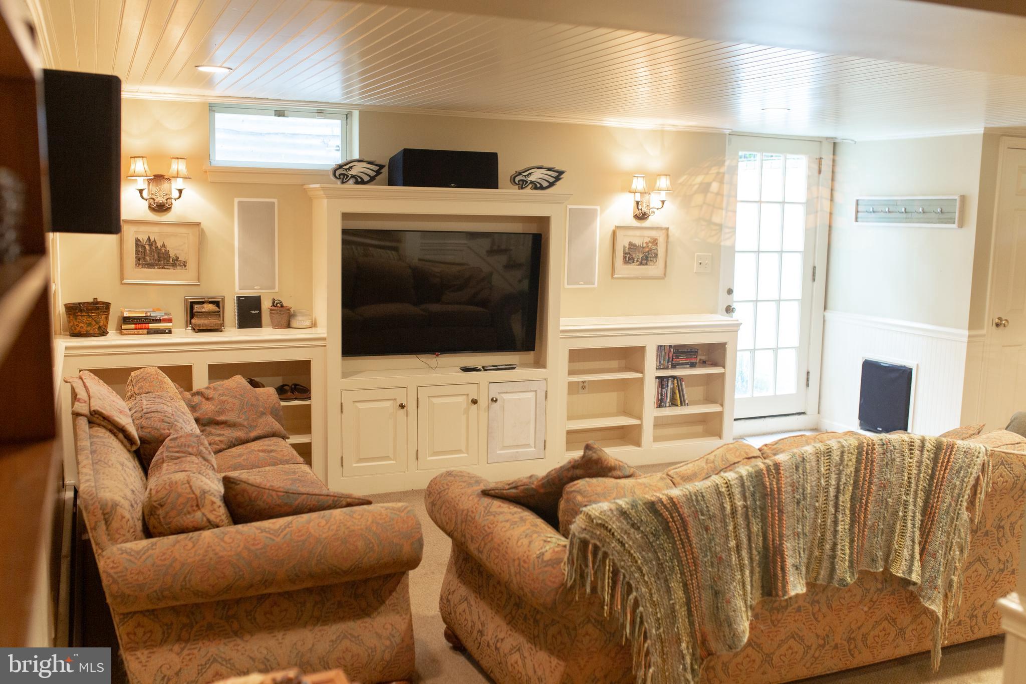 626 Fernfield Circle Wayne, PA 19087 - Photo 49 of 54 Lower level rec room with outside entry