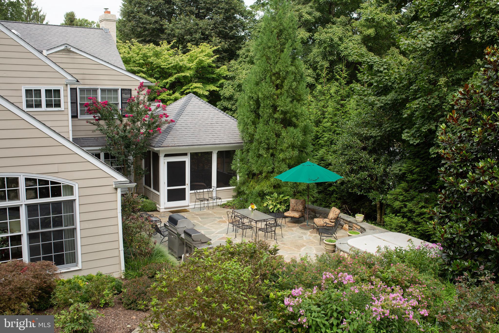 626 Fernfield Circle Wayne, PA 19087 - Photo 10 of 54 Rear view from Pool House Juliet balcony