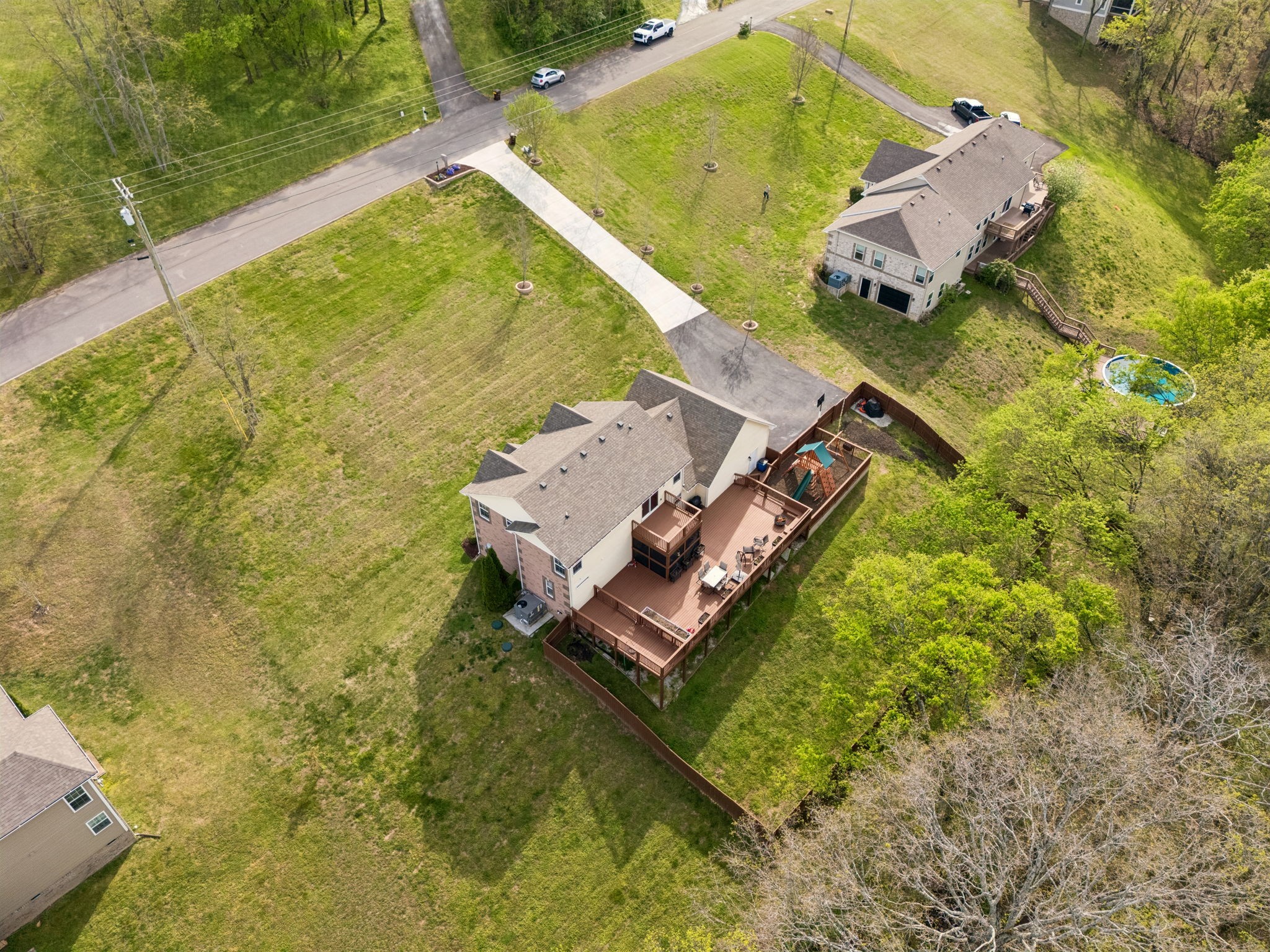 1548 Heller Ridge Spring Hill, TN 37174 - Photo 66 of 73 an aerial view of a house with a ocean view
