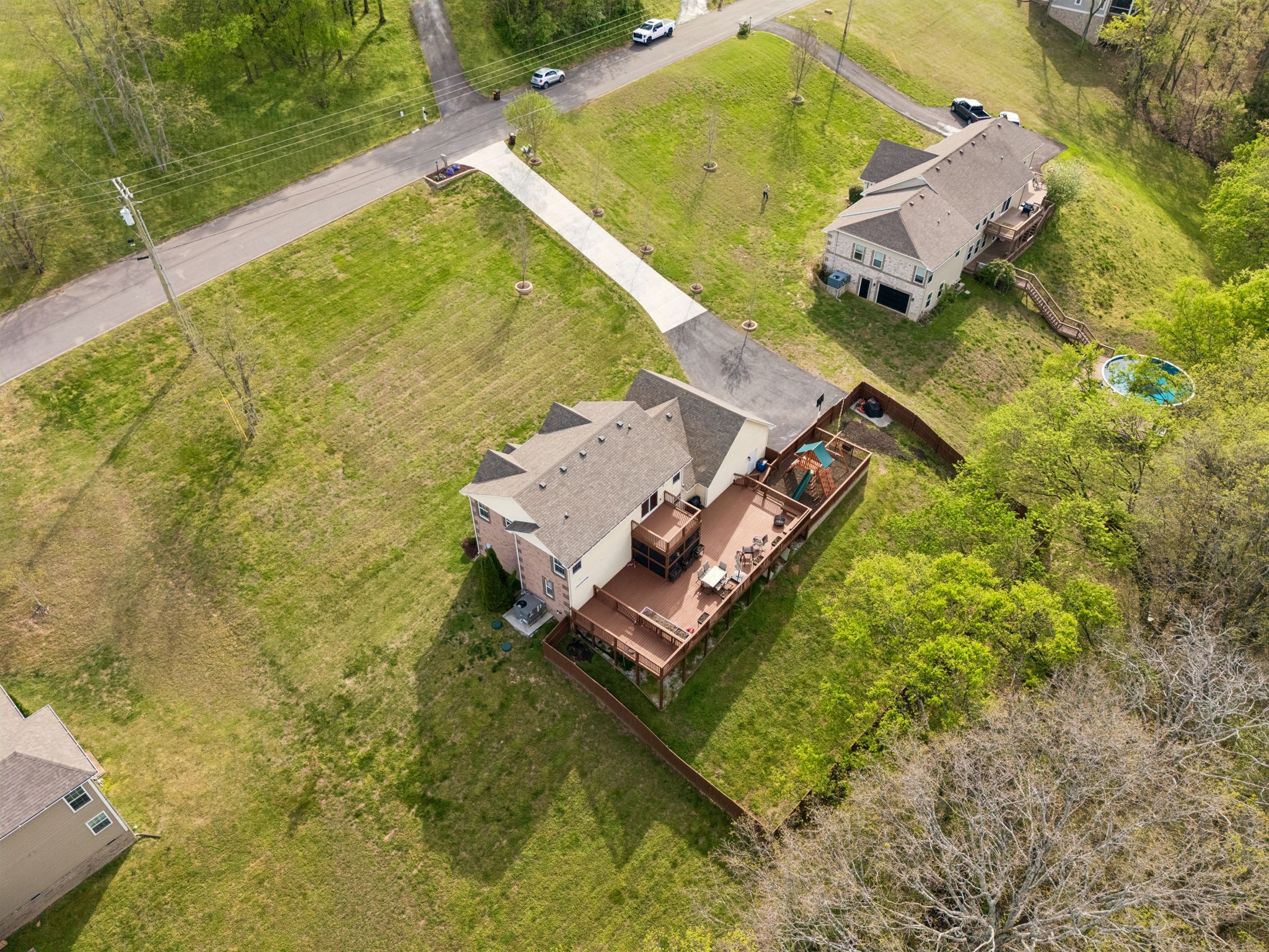 1548 Heller Ridge Spring Hill, TN 37174 - Photo 67 of 73 an aerial view of a house with a ocean view