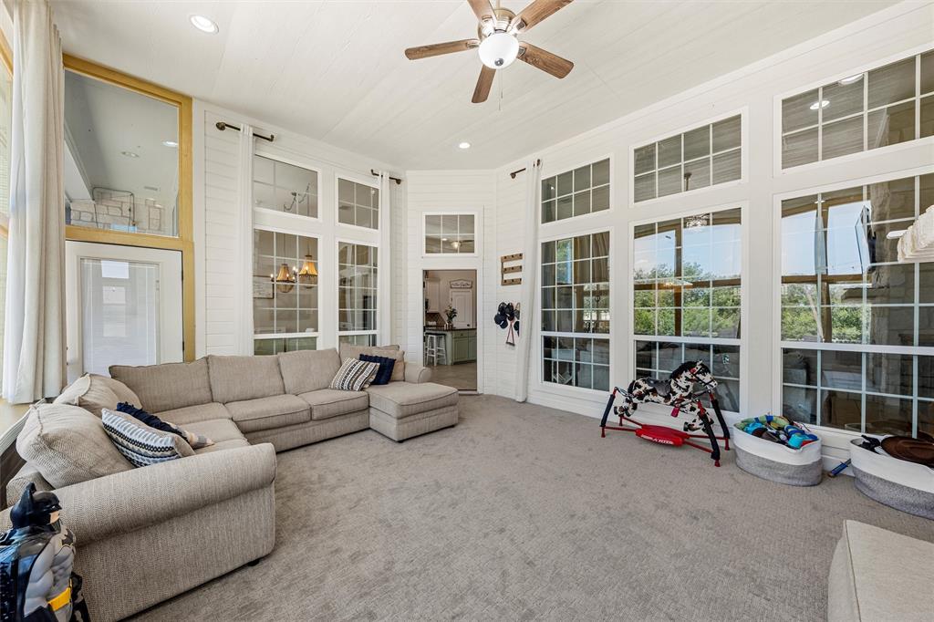 201 Camino Del Rancho Lorena, TX 76655 - Photo 15 of 35 a living room with furniture and windows