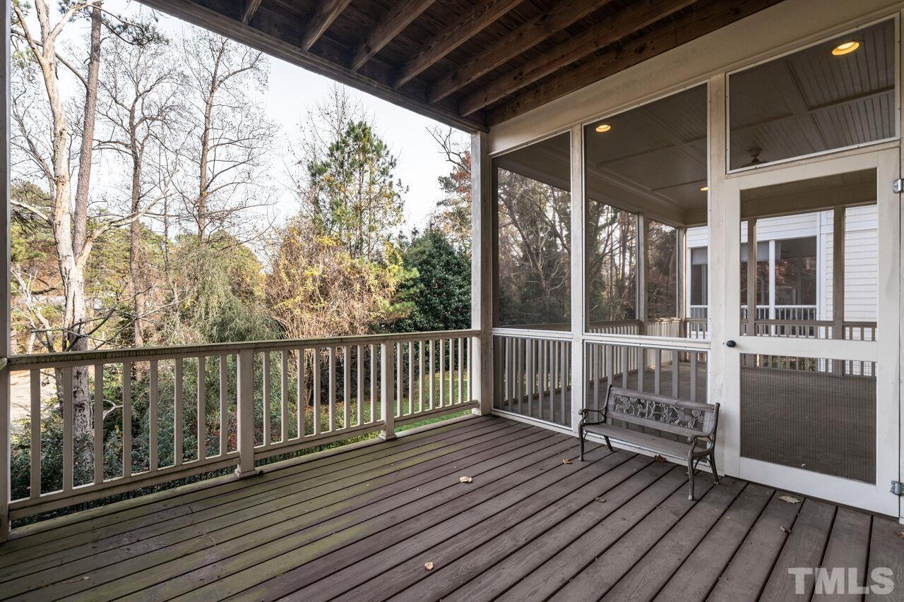 3056 Lewis Farm Road Raleigh, NC 27607 - Photo 40 of 43 a view of balcony with wooden floor