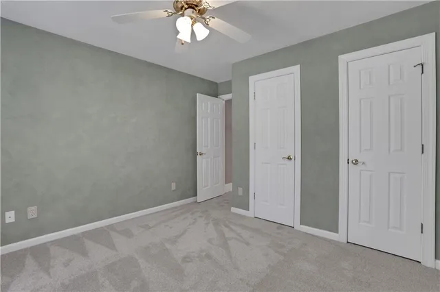 a view of a yard with a slide