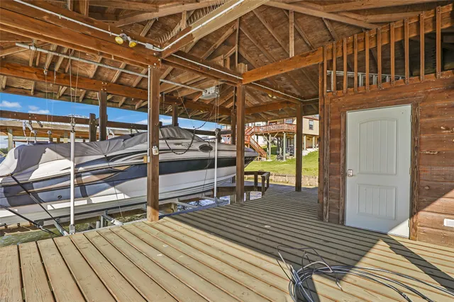 a view of a roof deck