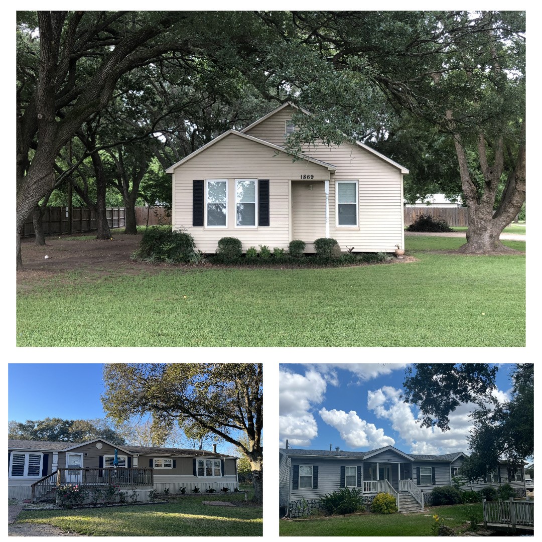 a view of a house with a garden
