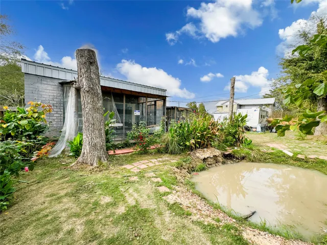 a outdoor space with furniture