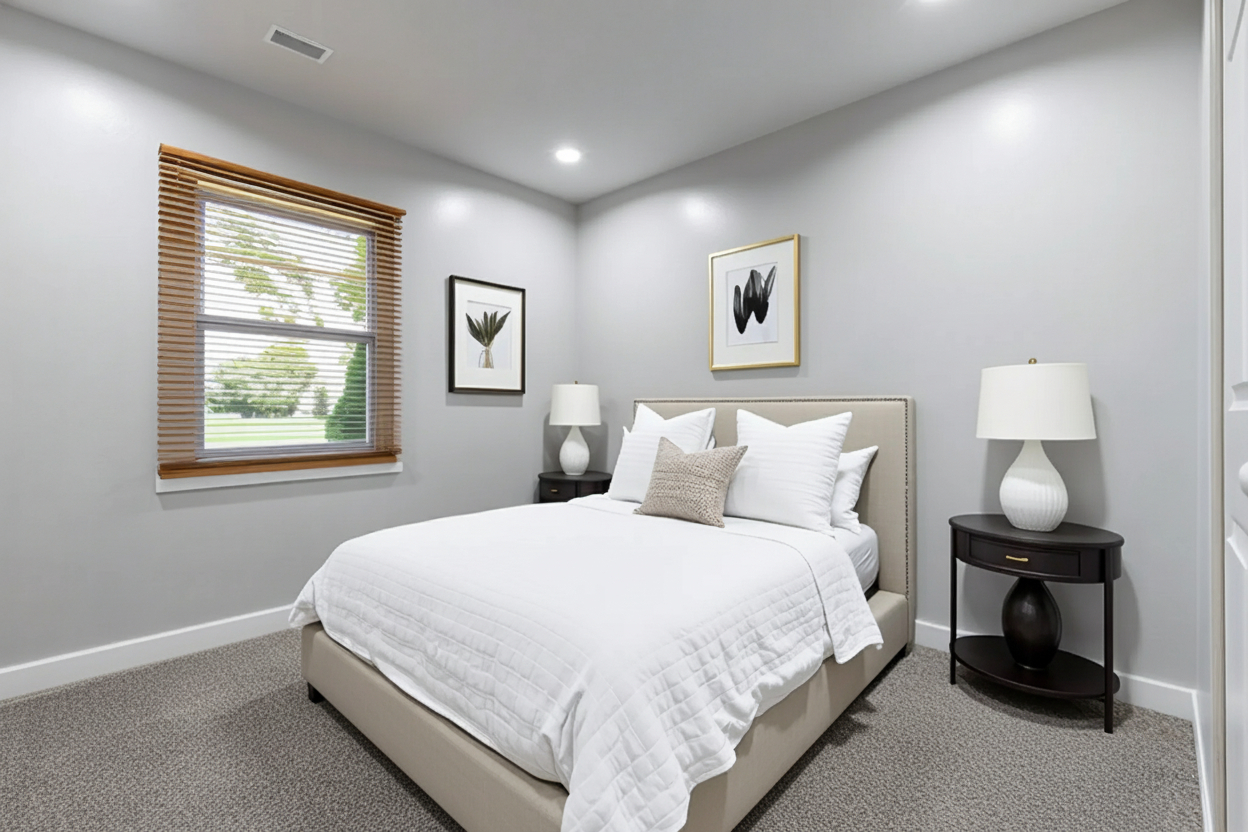 533 Cherry Lane Glenview, IL 60025 - Photo 8 of 33 a large bed sitting in a bedroom next to a window