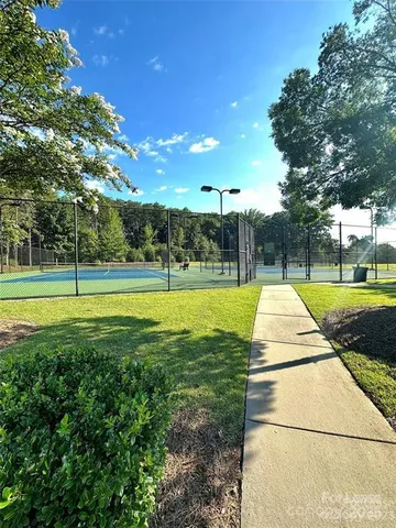 a view of a balcony with an outdoor space
