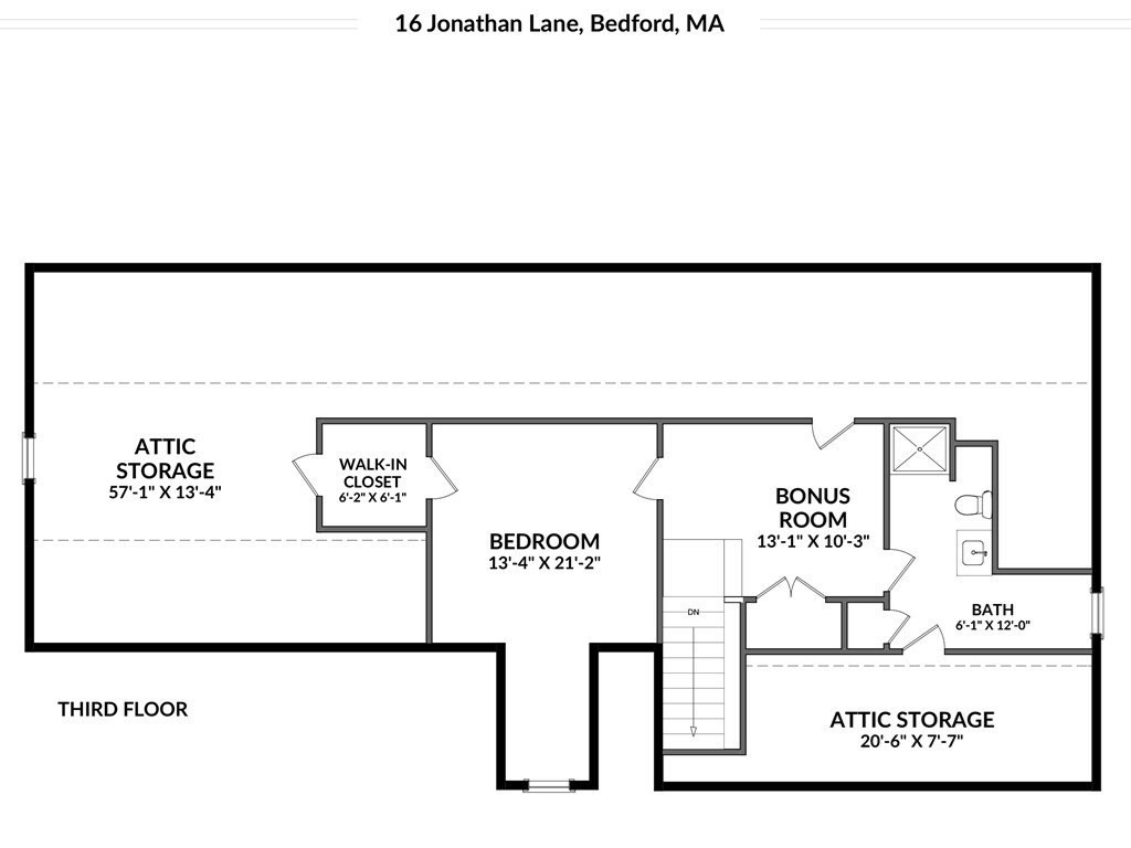 16 Jonathan Lane Bedford, MA 01730 - Photo 40 of 42 a picture of a floor plan