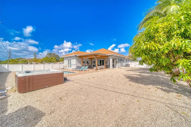 a view of a house with a patio