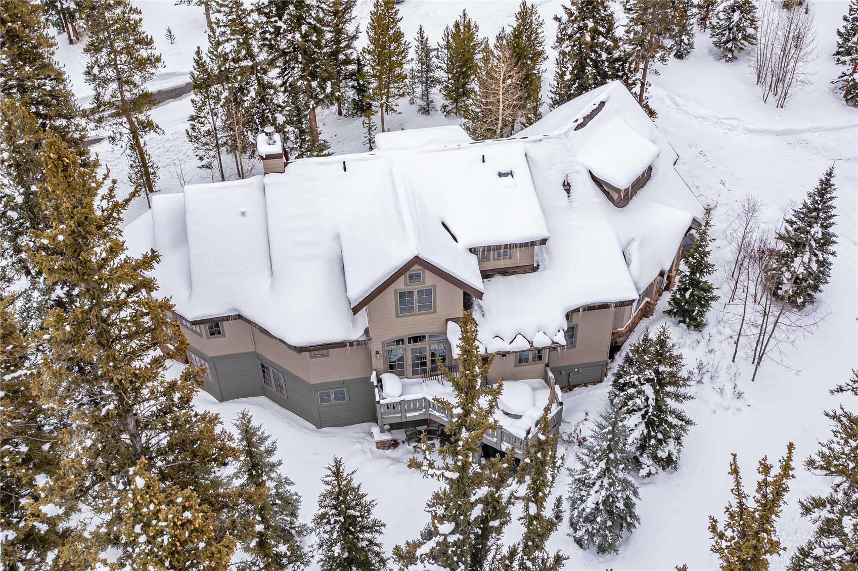 780 Penstemon Road Keystone, CO 80435 - Photo 31 of 40 Rear aerial view