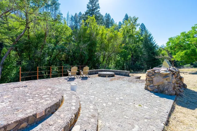a view of swimming pool with a yard