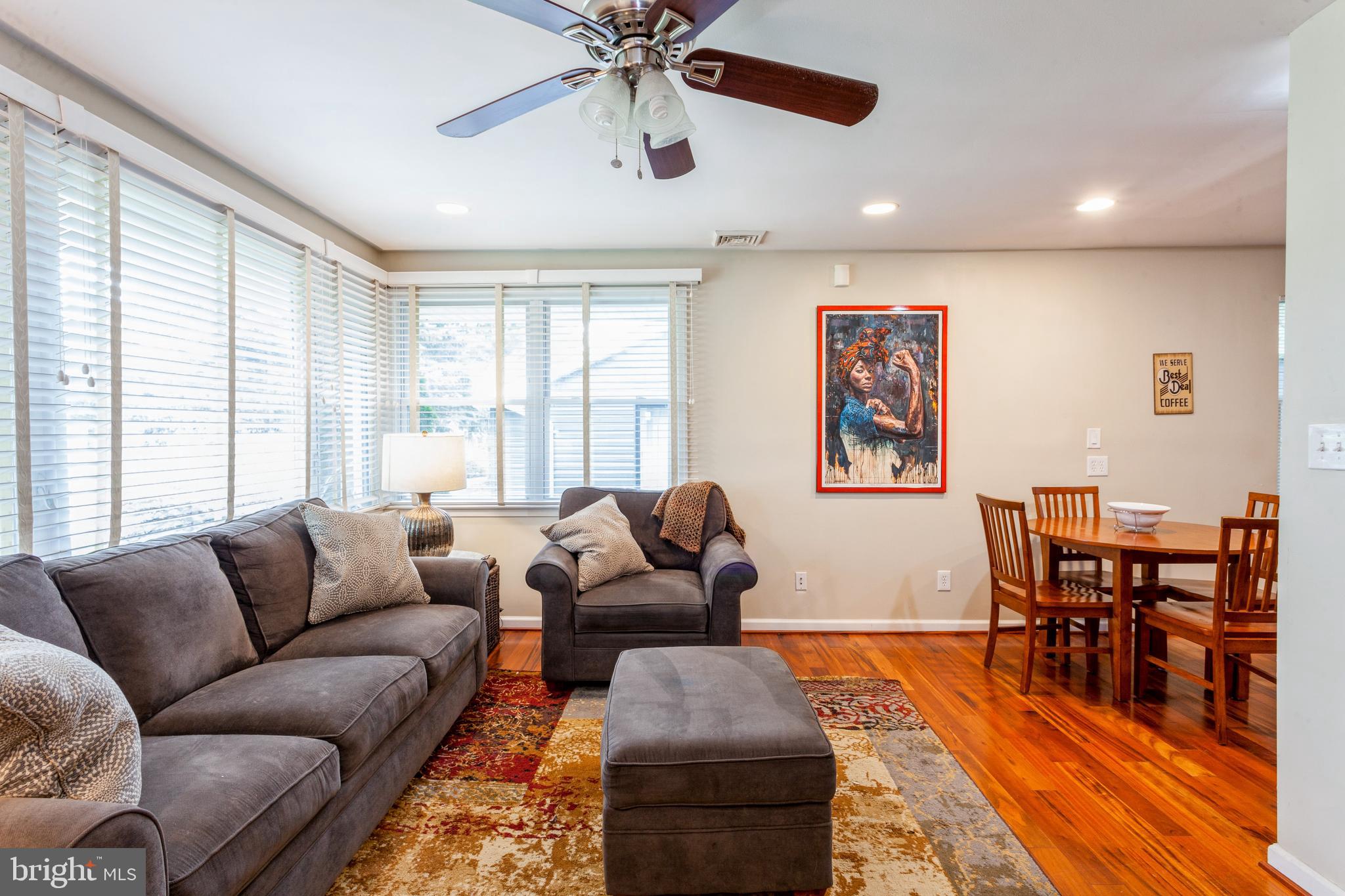 704 Greenwood Road Baltimore, MD 21208 - Photo 6 of 36 Living Room open to dining area