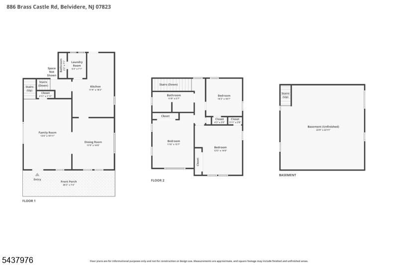 886 Brass Castle Road Belvidere, NJ 07823 - Photo 44 of 44 a picture of a floor plan