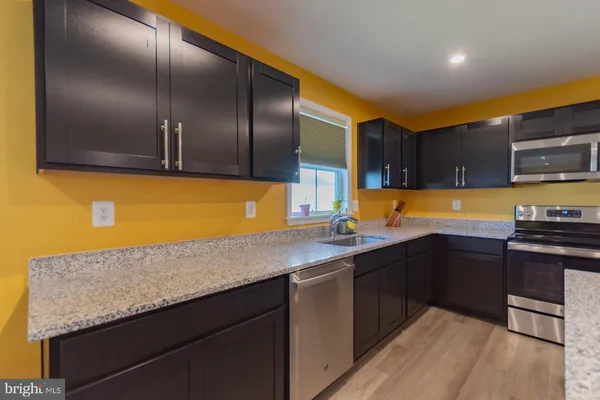 a view of hallway with stairs