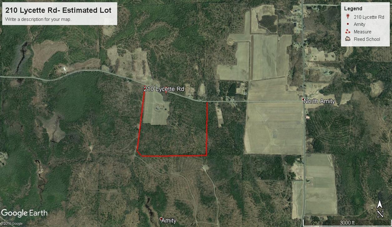 210 Lycette Road Amity, ME 04471 - Photo 90 of 90 Estimated Lot Layout