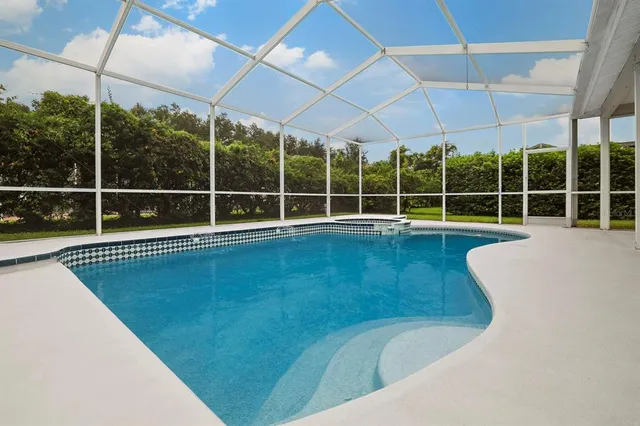 a view of a swimming pool