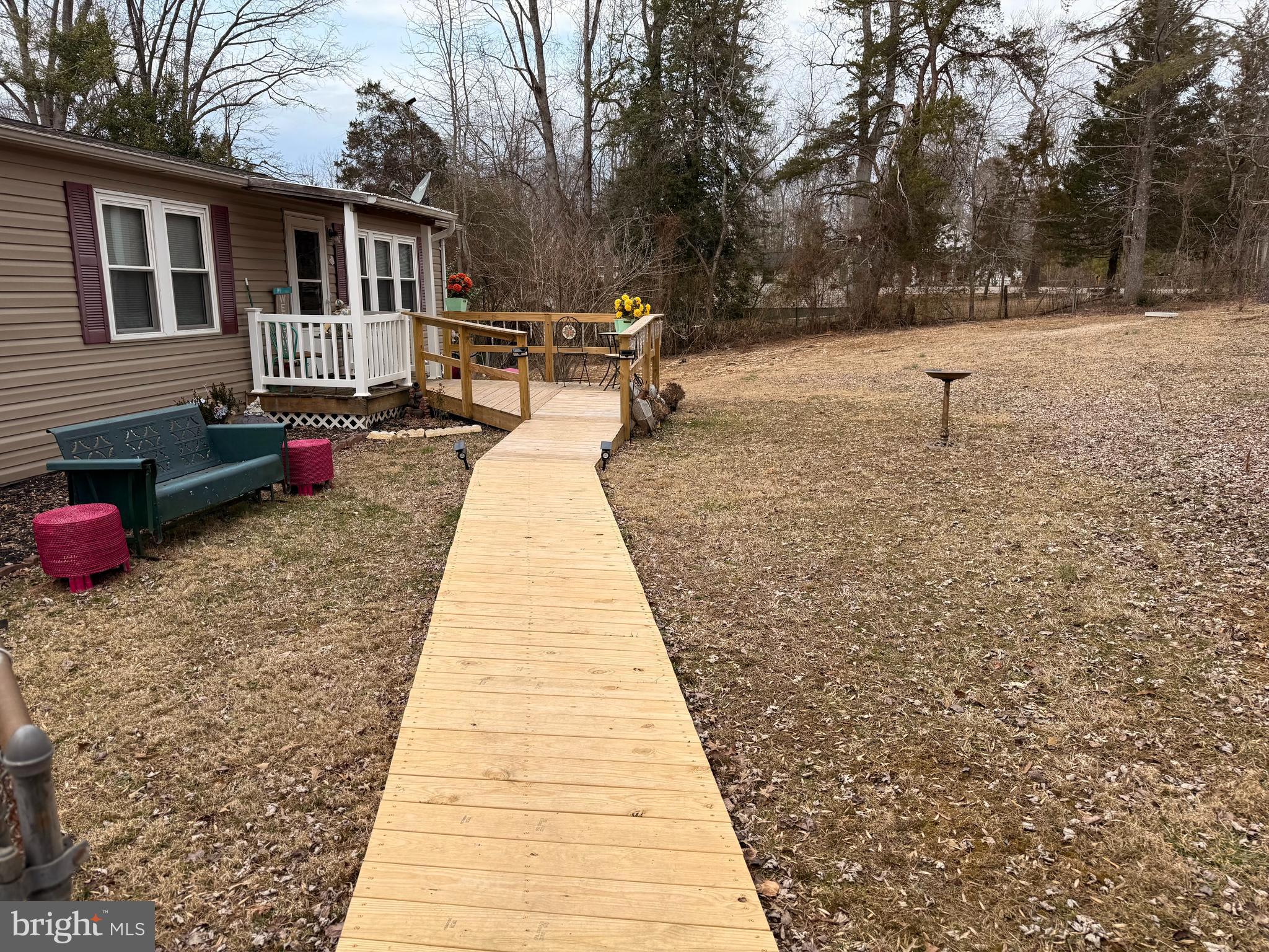 13744 Long Branch Road Woodford, VA 22580 - Photo 4 of 19 Wooden Walkway/Ramp