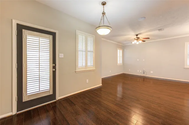 a view of a livingroom with a window