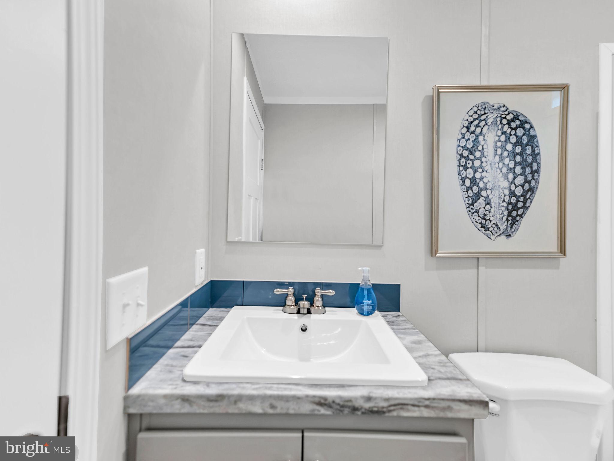 12623 Shell Mill Road, Unit 56 Bishopville, MD 21813 - Photo 26 of 73 a bathroom with a sink and a mirror