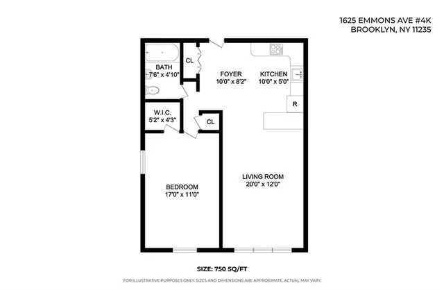 $349,000 | 1625 Emmons Avenue, Unit 4K | Sheepshead Bay