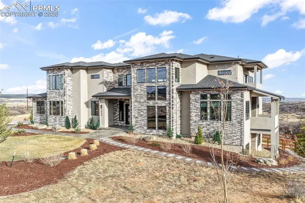 a front view of a house