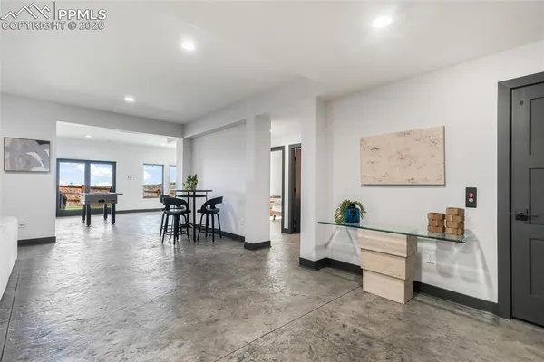 a view of a livingroom with furniture and a couch