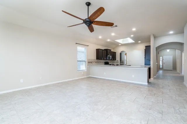 a view of a park with of a patio