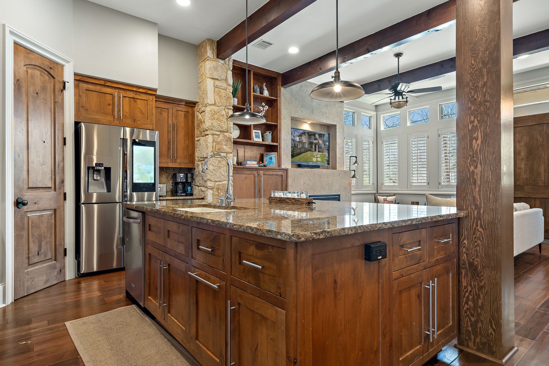 2002 Kinney Avenue, Unit B Austin, TX 78704 - Photo 34 of 34 Coupled with the open floor plan, characterized by seamless transitions between the kitchen, living, and dining areas, the home feels spacious and interconnected, allowing for effortless flow and communication between rooms.