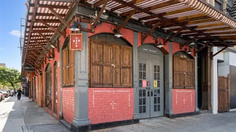 a front view of a building