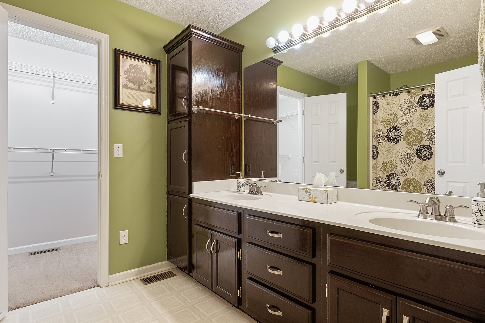 4415 Matthews Road Cedar Hill, TN 37032 - Photo 13 of 19 a bathroom with a double vanity sink and a mirror