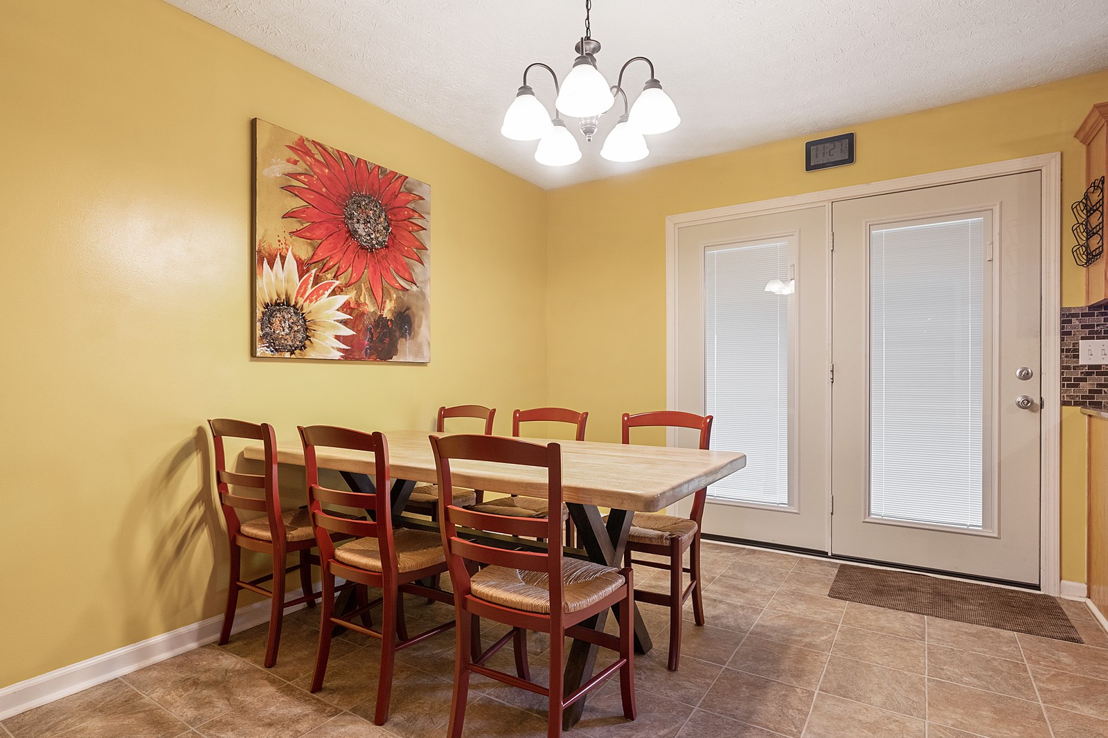 4415 Matthews Road Cedar Hill, TN 37032 - Photo 10 of 19 a view of a dining room with furniture and chandelier
