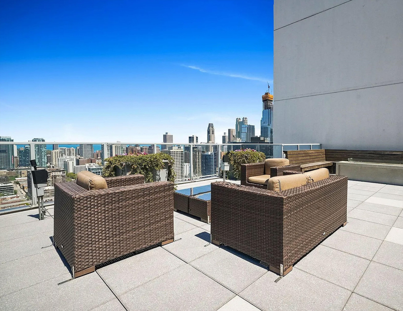 303 West Ohio Street, Unit 3502 Chicago, IL 60654 - Photo 39 of 41 a view of roof deck with couches chairs